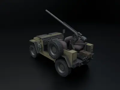 Safir 4x4 Low-poly 3D model