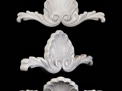 Classic carved 081 3D model