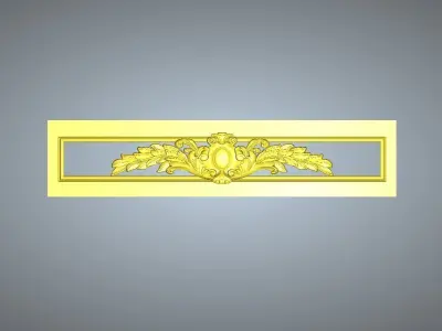 Door  carved panel 3D model