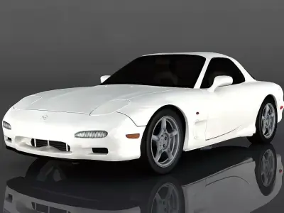 Mazda RX-7 1997  Low-poly 3D model