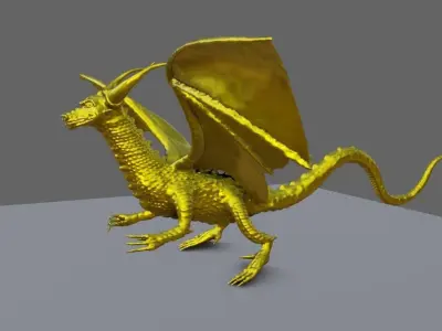 Gold Dragon - Dragao de Ouro 3D print model
