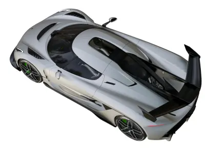 Koenigsegg Jesko Low-poly 3D model by sinan-alzayde
