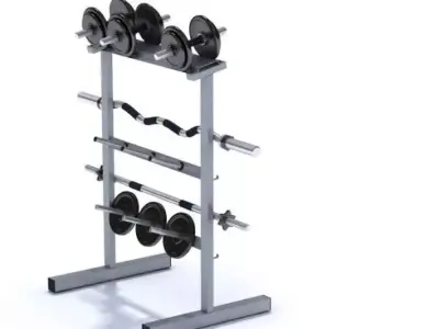 Dumbell Sports Equipment 3D model