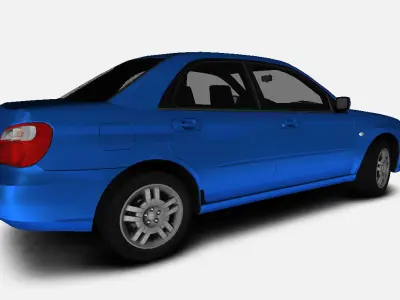 Subaru Impreza GDB 20GX AWD EU-Spec 2005 Gameready Low-poly 3D model