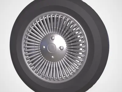 DeLorean DMC-12 1981 TYRE RIM 3D print model