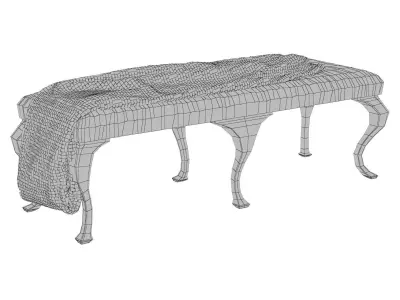 Campania Bench 370-508 3D model