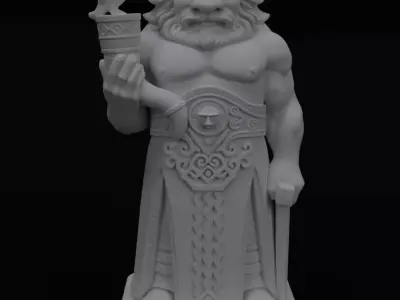 Radegast Slavic God Figurine 3D model for 3D Printing 3D print model