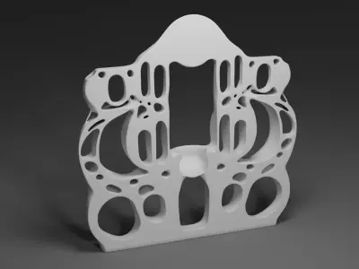 Organic Home shell Exterior  Low-poly 3D model