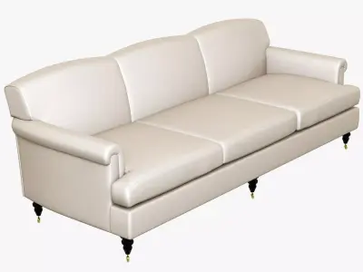 George Smith Short Scroll Arm Signature Sofa 3D model