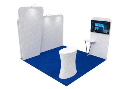 Exhibition booth 10x10ft 3DM018 3D model