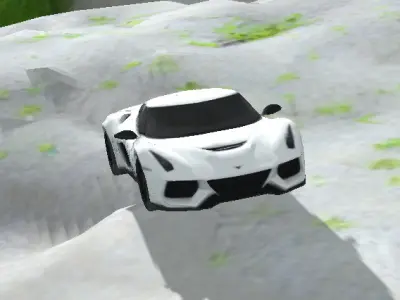 Futuristic Concept Sports Car 3D Model  Low-poly 3D model