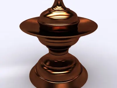 Oriental Coffee Pot and Sugar Bowl 3D model