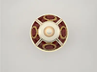 Objet Decoratif Oeuf Rosebud Faberge Free 3D model