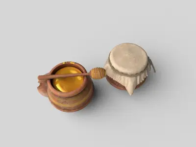 honey vessel 3D model