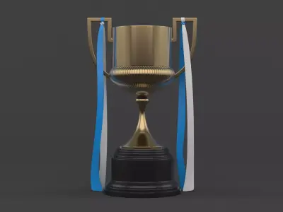 Trophy Cup 3D model 9