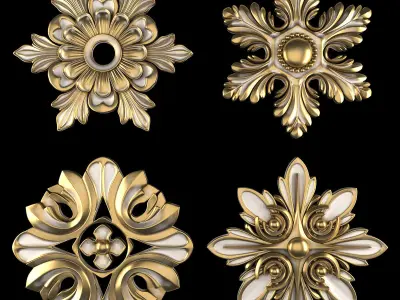 Ornament Element Pack 21 3D model