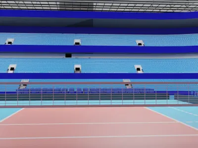 Volleyball Stadium Low-poly 3D model
