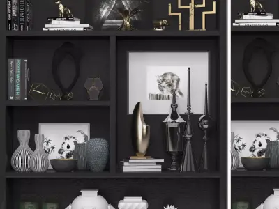 Decorative shelves 3D model
