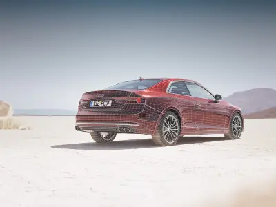 Modern luxury sedan unbranded 3D model