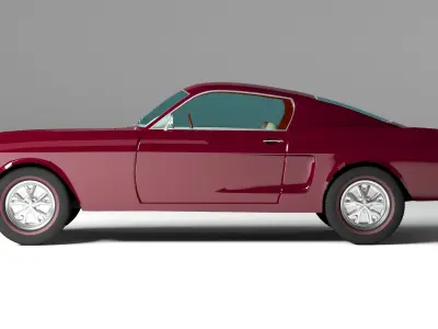 Ford Mustang Fastback 4K 3D model