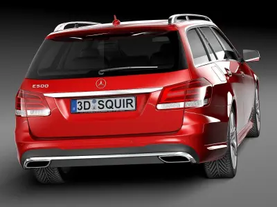 Mercedes-Benz E-Class AMG Estate 2015 3D model