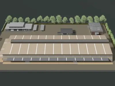 Factory layout 24-12 3D model