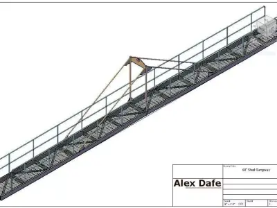 60 feet Gangway 3D print model