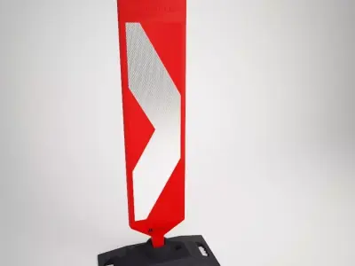 Pancarta arrow road sign Free 3D model