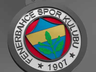 Fenerbahce Football club logo 3D print model