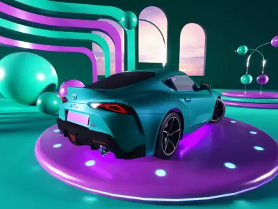 Abstract background  3D model