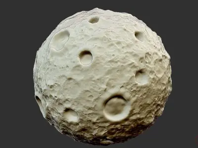 cartoon moon 3D print model