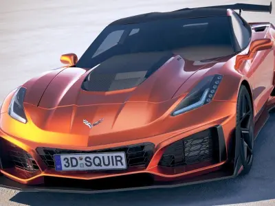 Chevrolet Corvette ZR1 CG 2019 3D model
