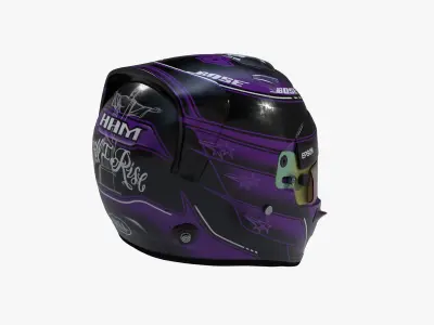 Hamilton helmet 2020 Low-poly 3D model