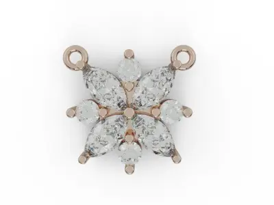 Flower Pendant Necklace 3D print model