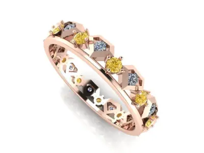 ring diamond 3D print model