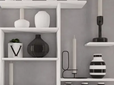 Shelving decoration  3D model