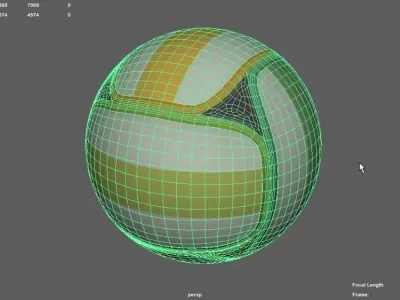 Volleyball ball 3D model