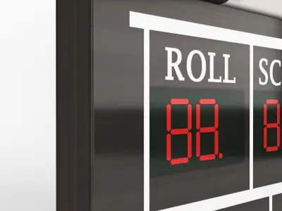 Wood Film clapperboard Low-poly 3D model