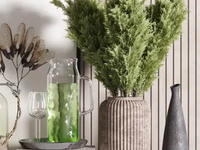 decorative set 1 3D model get