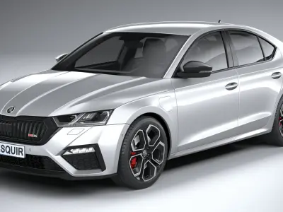 Skoda Octavia Sedan RS 2020 3D model