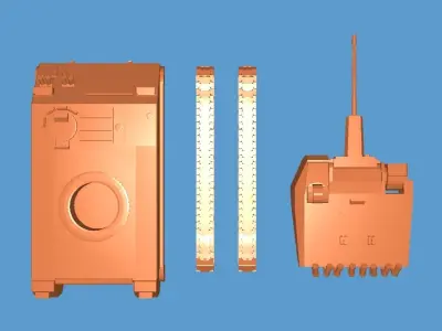 M113 with ut30 mk2 turret 3D print model