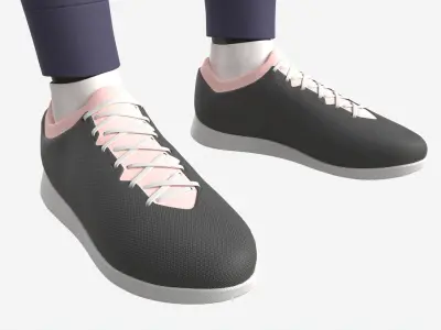 Female Mannequin in Sport Clothes 3D model