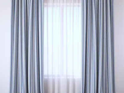 Set 101 Curtains 3D model