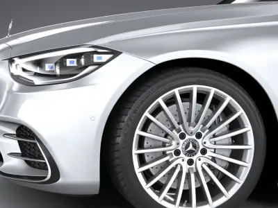 Mercedes-Benz S-Class AMG long 2021 3D model