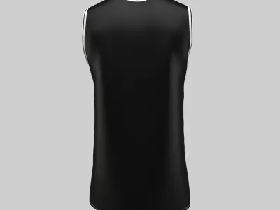 Men tank top Marvelous Designer UV map 3D model