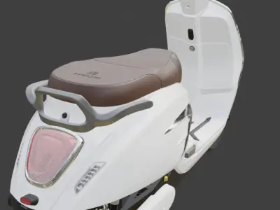 E-bike Electric Scooter Scale Model 3D model