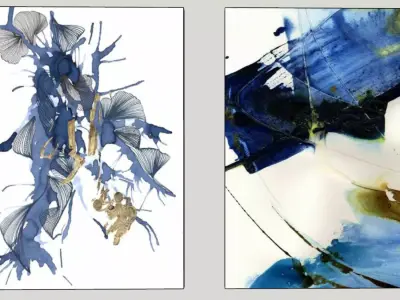FRAMES two abstract paintings Free 3D model