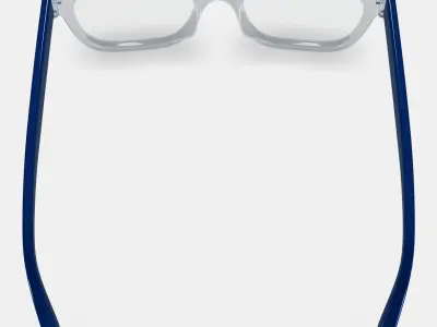 Winston Eyeglasses in Crystal with Inlet Crystal and Oak Barrel 3D model