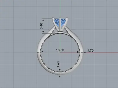 Wedding Ring N145 Free 3D print model