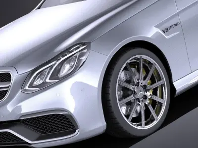 Mercedes-Benz E63 AMG Sedan 2015 VRAY 3D model